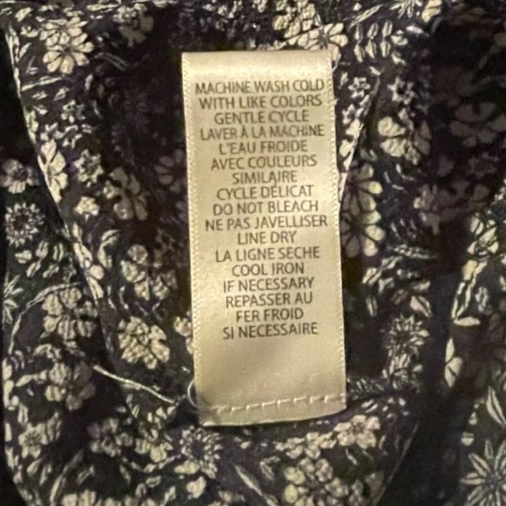 Plus Size Black Floral Flouncy Tiered Wrap Around Dress Tie Ruffles V Neck Sz 2X - Picture 15 of 15